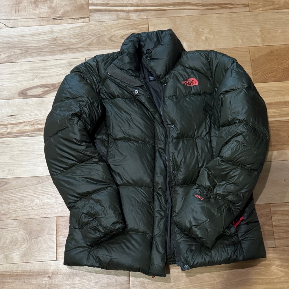 The North Face Dark Green Puffer Jacket